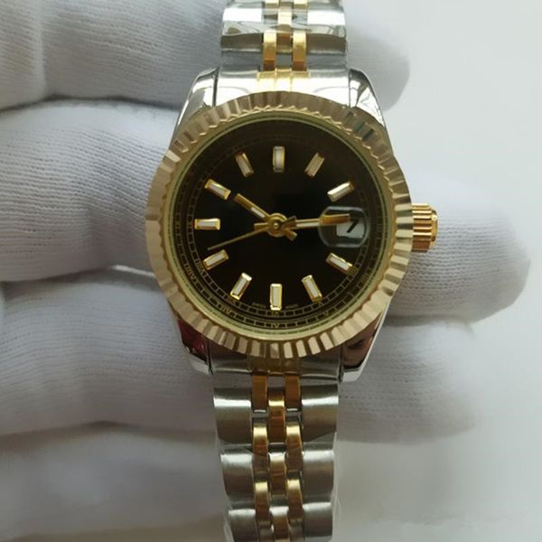 

26MM моды часы кварцевые часы Casual Полный стальной циферблат Стиль женщина по всему