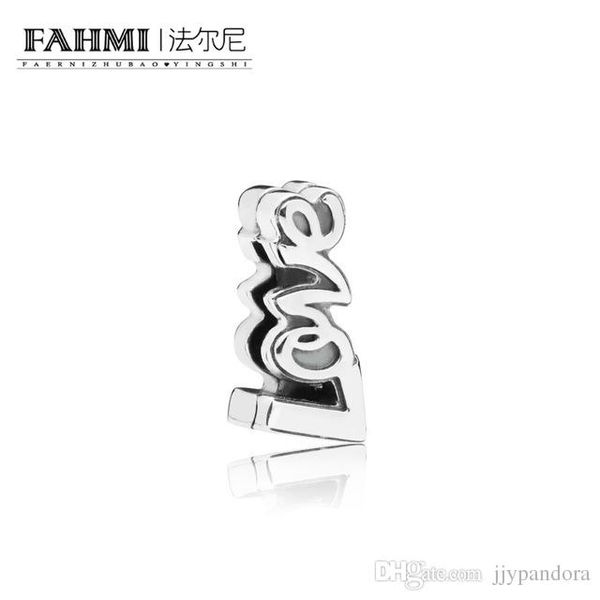

fahmi 100% 925 sterling silver new reflexions love clip women charm diy wholesale manufacturers direct selling, Black