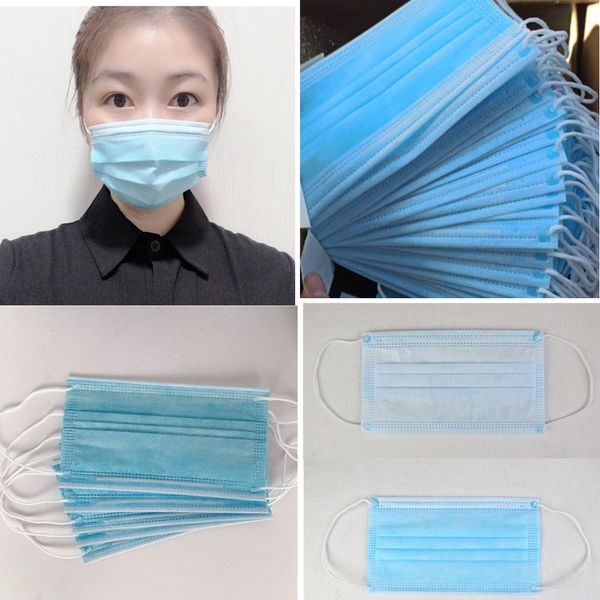 

PPE 50 шт одноразовая пылезащитная маска 3 слоя пылезащитный защитный чехол для лица Маски Антипылевые салонные маски товары для дома быстрая доставка