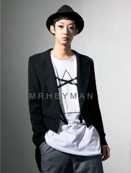 

s-5xlsouth korean men's suit to preside the stage men's wear short and long swallow tail trim suit, White;black