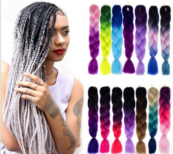 

colour gradual change of african black dirty braid wig female