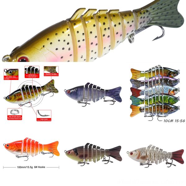 

pa9nx fishing (10cm box 5 grid bait type luya box tackle * 15.5g) can hold 5 fake baits