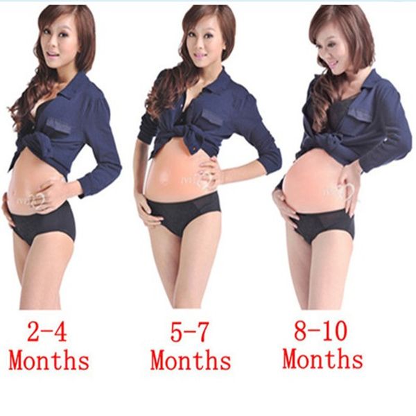 

Fake pregnancy belly tuffer fal e belly baby bump ilicone for co tume co play