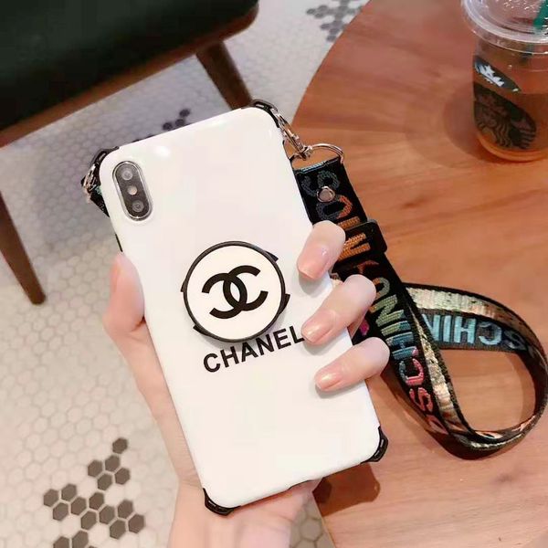 

designer iphone case applicable for iphone x/xs xr xsmax 6/6s 6p/6sp 7/8 7plus/8plus brand case with 10 styles with lanyard kickstand