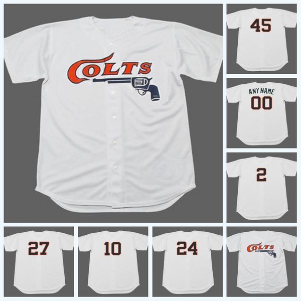 

White Cream Colt .45's 2 NELLIE FOX 1964 10 RUSTY STAUB 24 JIMMY WYNN 27 JOSE ALTUVE 35 JOE MORGAN Baseball Jersey
