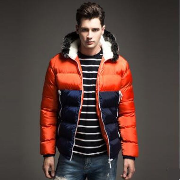 

2018 new winter women thicken cotton-padded clothes plus size long sleeve hat clothing male warm coat jacket parkas, Tan;black