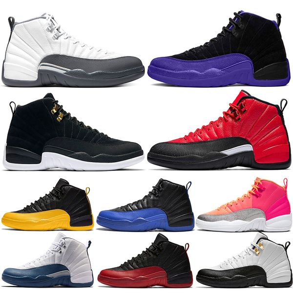 

nike air jordan retro jumpman 12s мужчин баскетбол обувь 12 темно-серый concord черная полночь игра royal reverse такси фиба mens тренажёры