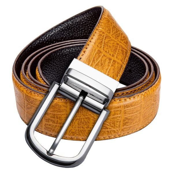 

zb-1001 new fashion men belt pin buckle brown yellow leather cowskin genuine leather belts for men wasit vintage styles, Black;brown
