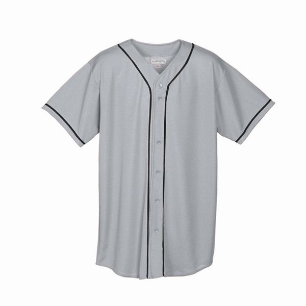 

000 5644 Custom Baseball Blank jersey Button Down Pullover Men Women size S-3XL
