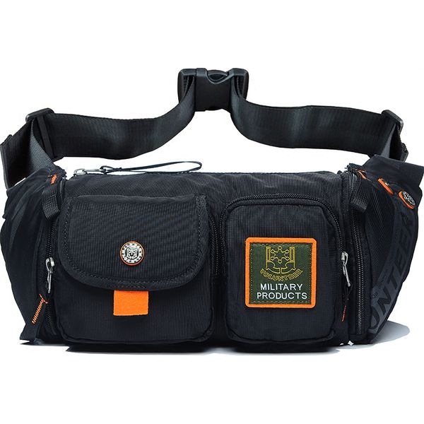 

men waist pack bag waterproof oxford multi-capacity pouch bum purse crossbody messenger chest bag fashion hip belt fanny pack