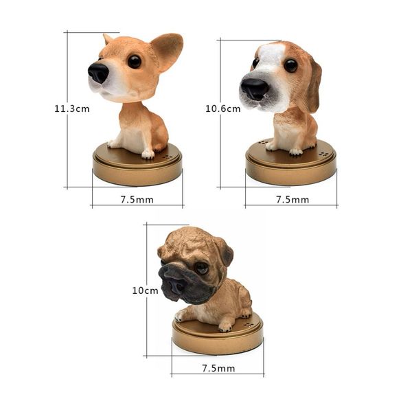 

shake head dog dolls dashboard car decoration automobile toys auto accessories for girls araba aksesuar