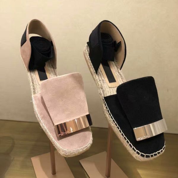 

new espadryle damskie chaussures femmes t nouveau 2019 espandriles women, Black