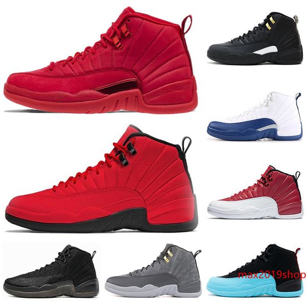 

новое поступление 12 12s мужчин баскетбол обувь кроссовки черный белый playoff хозяин gym красный гамма синий 12s мужские спортивные туфли 7