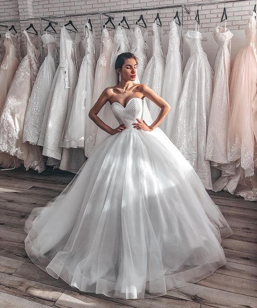 Acheter élégant 2019 De Mariage De Plage Robes Chérie Perlée Pas Cher Robe De Mariée Grande Taille Tulle Long Bohemian Country Boho Robes De Mariée De