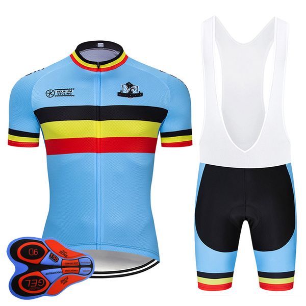 Fabrik-Direktverkauf Moxilyn 2020 Belgien Radtrikot-Set MTB-Uniform Fahrradbekleidung Atmungsaktive Fahrradbekleidung Herren Short Maillot Culotte