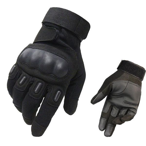 

снасти tactical охотничьи перчатки полный пальцев перчатки сенсорный экран жесткий knuckle army combat вооруженные, Black