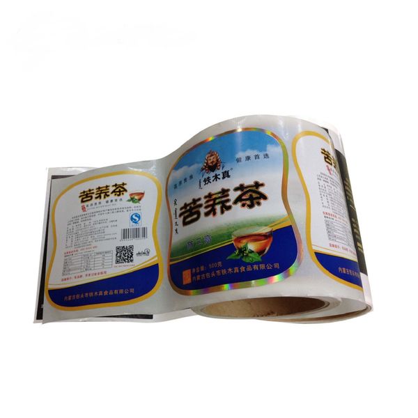 

factory directly supply waterproof custom self adhesive kraft paper label sticker printing for tea bag packing