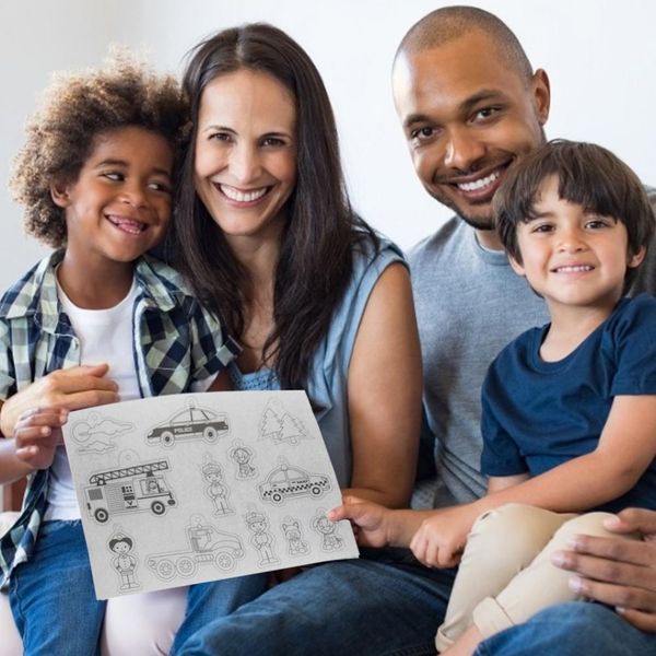 

heat shrink film shrinky art paper film sheets with pattern for kids creative craft keychains