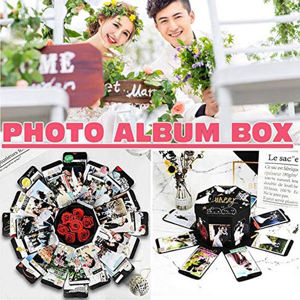 

black fashion creative explosion gift box explosion box diy p birthday party unique design