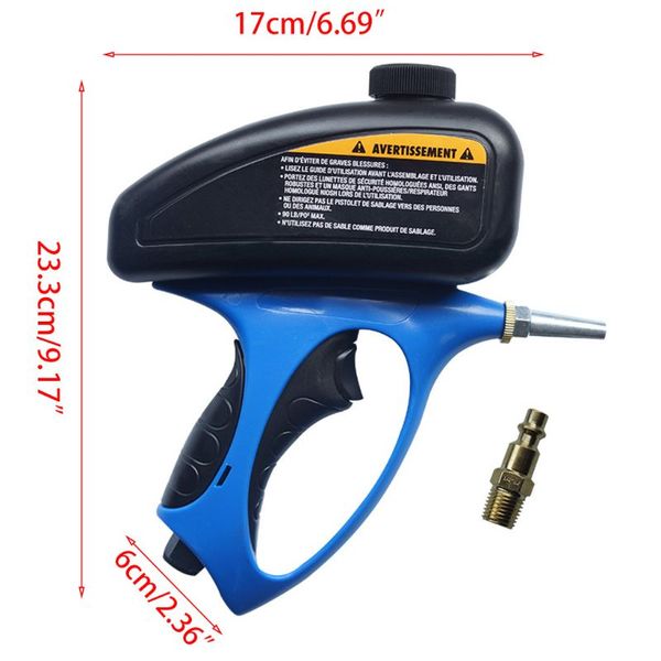 

portable sandblaster anti rust sand protection gravity feed sandblasting machine y98e
