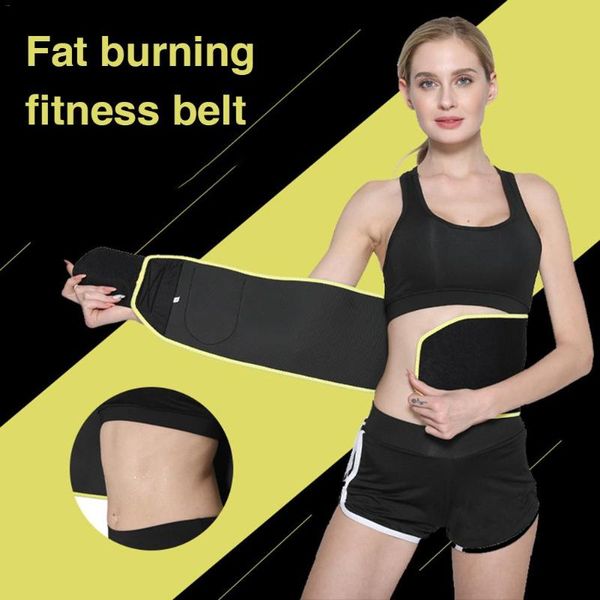 

new fitness sports exercise waist support pressure protector belly slimming adjustable belt training thin waistband for women, Black;gray