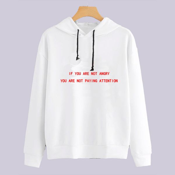 

2019 spring autumn women funny letters printed hoodies women harajuku long sleeve hooded cartoon sweatshirts, Black