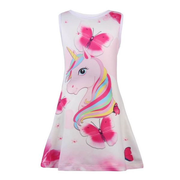 Baby Girl Sleeveless Polka Dot Party Birthday Casual Butterfly Summer Kids Dress