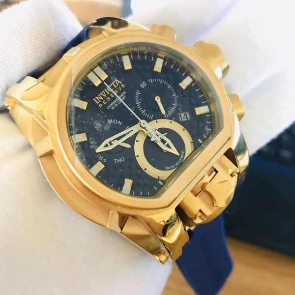 

invicta марка уполномочил продажа invicta reserve bolt zeus magnum black label swiss мвт стали 52мм из нержавеющей стали резиновые ремешок д, Slivery;brown