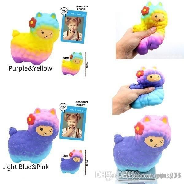 

bravo h 17*13cm jumbo sheep squishy cute alpaca galaxy super slow rising scented fun animal toys t35 new