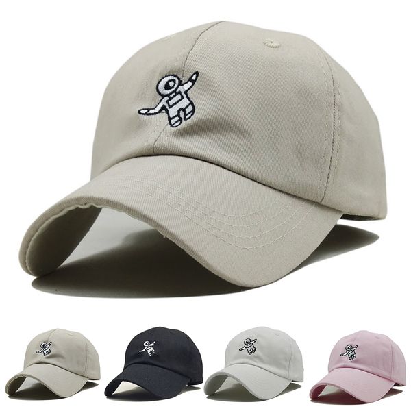 

unique embroidery cotton baseball caps women men couple cap adjustable breathable trucker fishing hat, Blue;gray