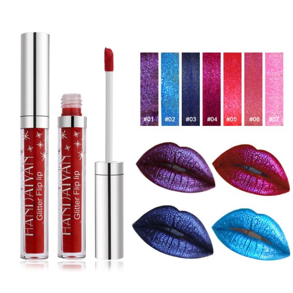 

HANDAIYAN макияж Soft Matte LipGloss Sexy LIQUID 7colors блеск мерцание Блеск для губ Matte долговечны вод