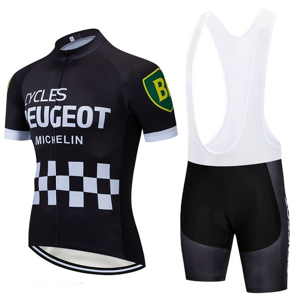 

2019 black peuget cycling jersey 20d bike shorts ropa ciclismo mens summer quick dry pro bicycling maillot pants wear, Black;blue