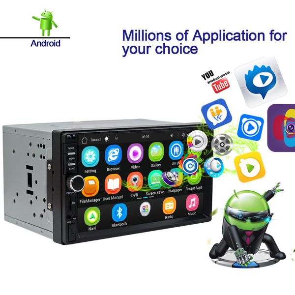 

InDash Navigation Android 6 Quad Core Car Radio Stereo Din Capacitive GPS New