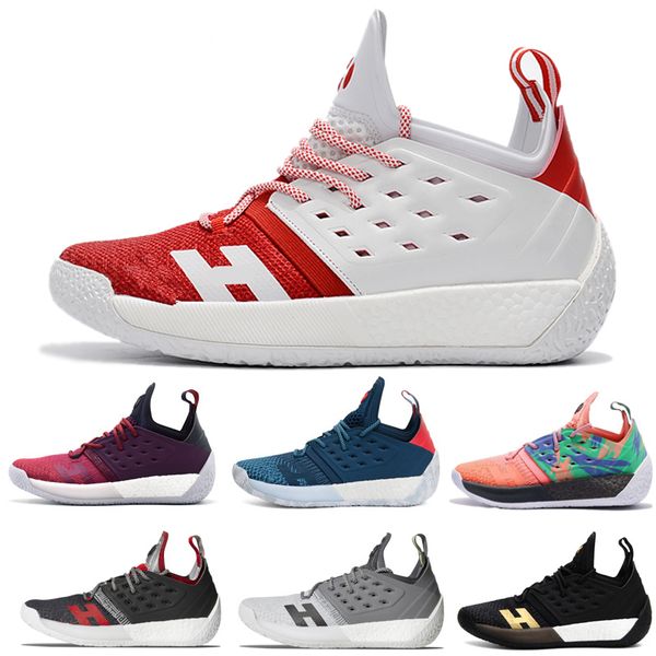 

2019 New Top james harden 2 vol Men's Basketball Shoes High Quality Trainer Sport Sneaker Running shoes size 7-12
