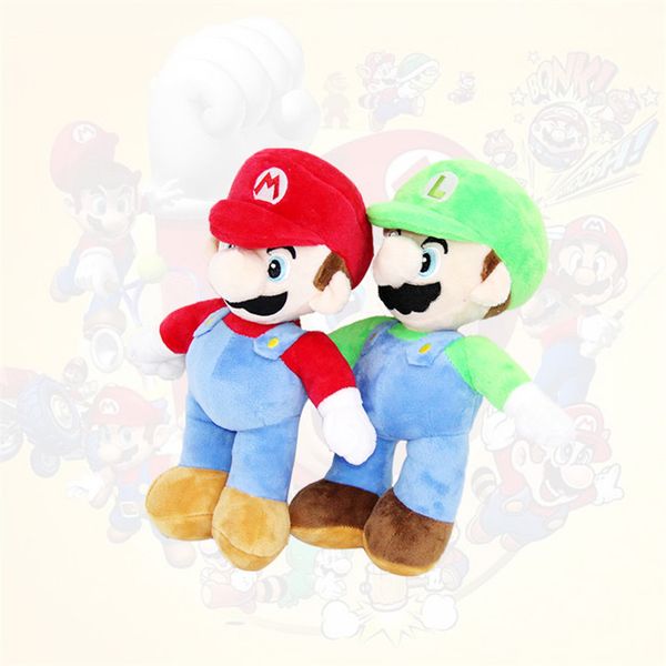 

super mario bros stand luigi mario plush toys soft stuffed anime dolls for kids gifts 10inch 25cm super mario plush toys 40pcst1i1616