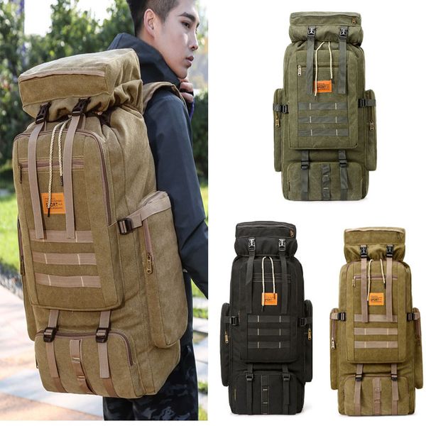 

70l outdoor backpack molle tactical backpack rucksack sports bag waterproof camping hiking climbing for travel
