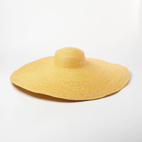 

new summer oversize beach hats for women 25cm brim large straw hat sun protection fashion party travel hat dropshipping, Blue;gray