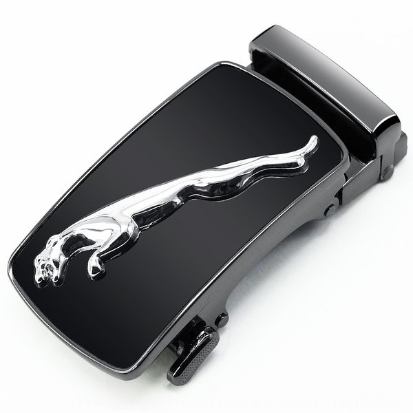 

network leopard zinc alloy leather head pull deduction leopard print automatic buckle card flip cover men's automatic buckle card, Slivery;black