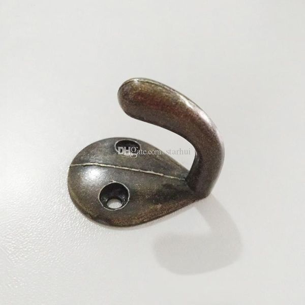 

clothes robe hooks bronze tone metal coat hook bag clothes hanging 2 holes hook single home bathroom accessories dhl wx9-438