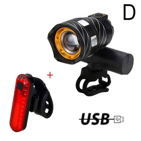 

rechargeable led bike light bicycle headlight front cycling safety for night riding fk88