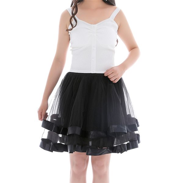 

женская мода радуга тута юбка для даст tutus pettiskirts юбки бального платья юбки dance одежду партии одежда высокой талия юбка, Black