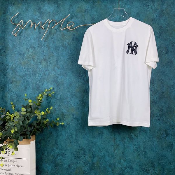 

2020ss весной и летом новый высококачественный хлопок печати короткий рукав круглый шею панель t-shirt размер: -l-xl-xxl-xxxl цвет: черный, White;black