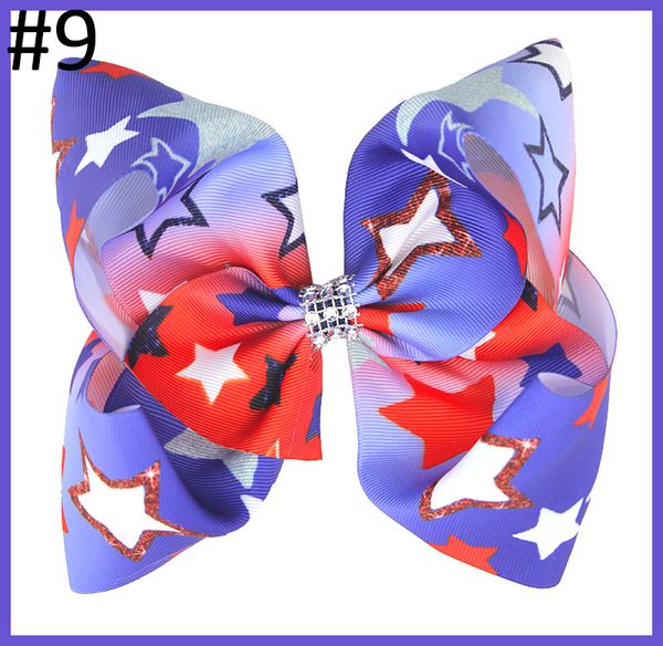 7 8 Big 4th Of July Hair Bows Independence Day Big Hair Bows Red