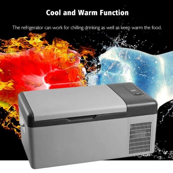 

12v/24v 15l car refrigerator e car charging led digital portable compressor traveling fridge -20 degree auto cooler er