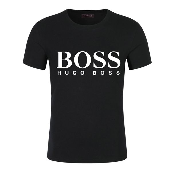 

Bo e new 2019 men de igner plu ize hort leeve t hirt letter printed cotton hugo t hirt de igner clothing 5xl tee, White;black
