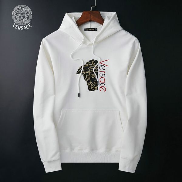 

20ss luxury mens designer hoodie medusa fashion pullover brand logo high end fine letter printing casual wild style cotton womens sweater, White;black