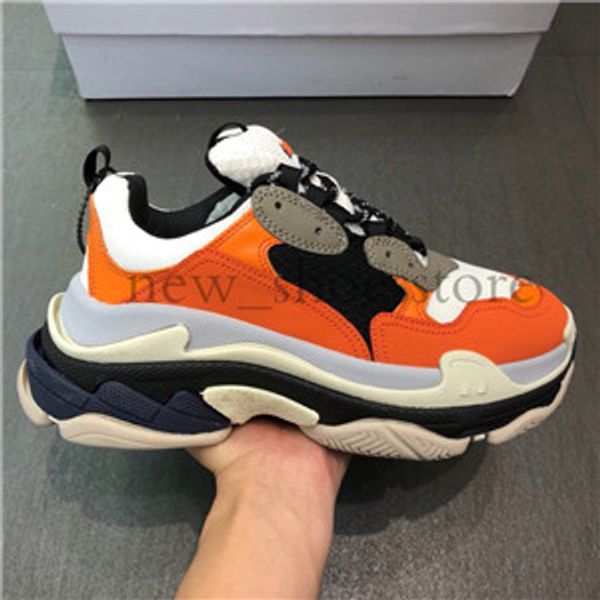 

Luxury de igner ca ual hoe triple de igner low old dad neaker combination ole boot men women runner hoe quality