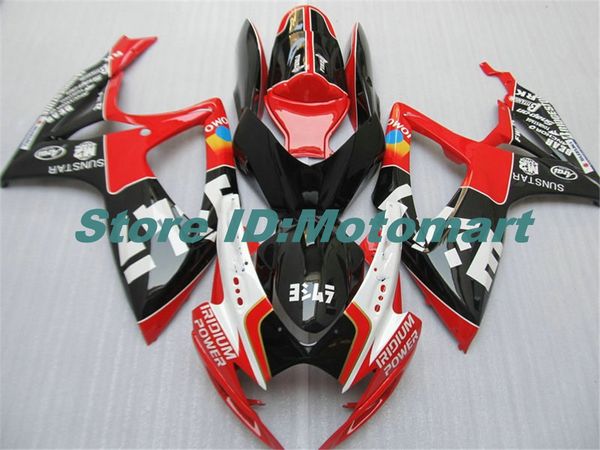 ABS Fairing Set para Suzuki GSXR600 750 2006 2007 GSXR 600 GSXR 750 K6 06 07 Red Black Feeding GS Kit + 7 presentes SP161