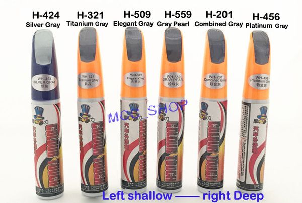 

color gray series pro mending car remover scratch repair paint pen clear tool tip with brush for all the car ( gray pearl