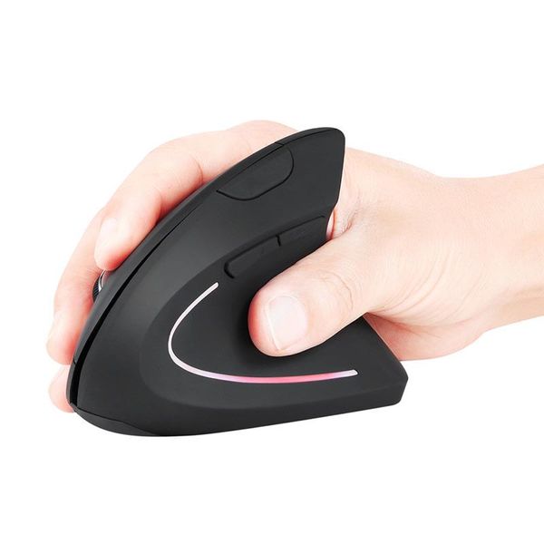 

new wireless optical hand held vertical mouse 2.4g hz cordless simplicity mini mouse for office and home use